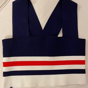❌SOLD❌ LF SEEK Red White & Blue Crop Top